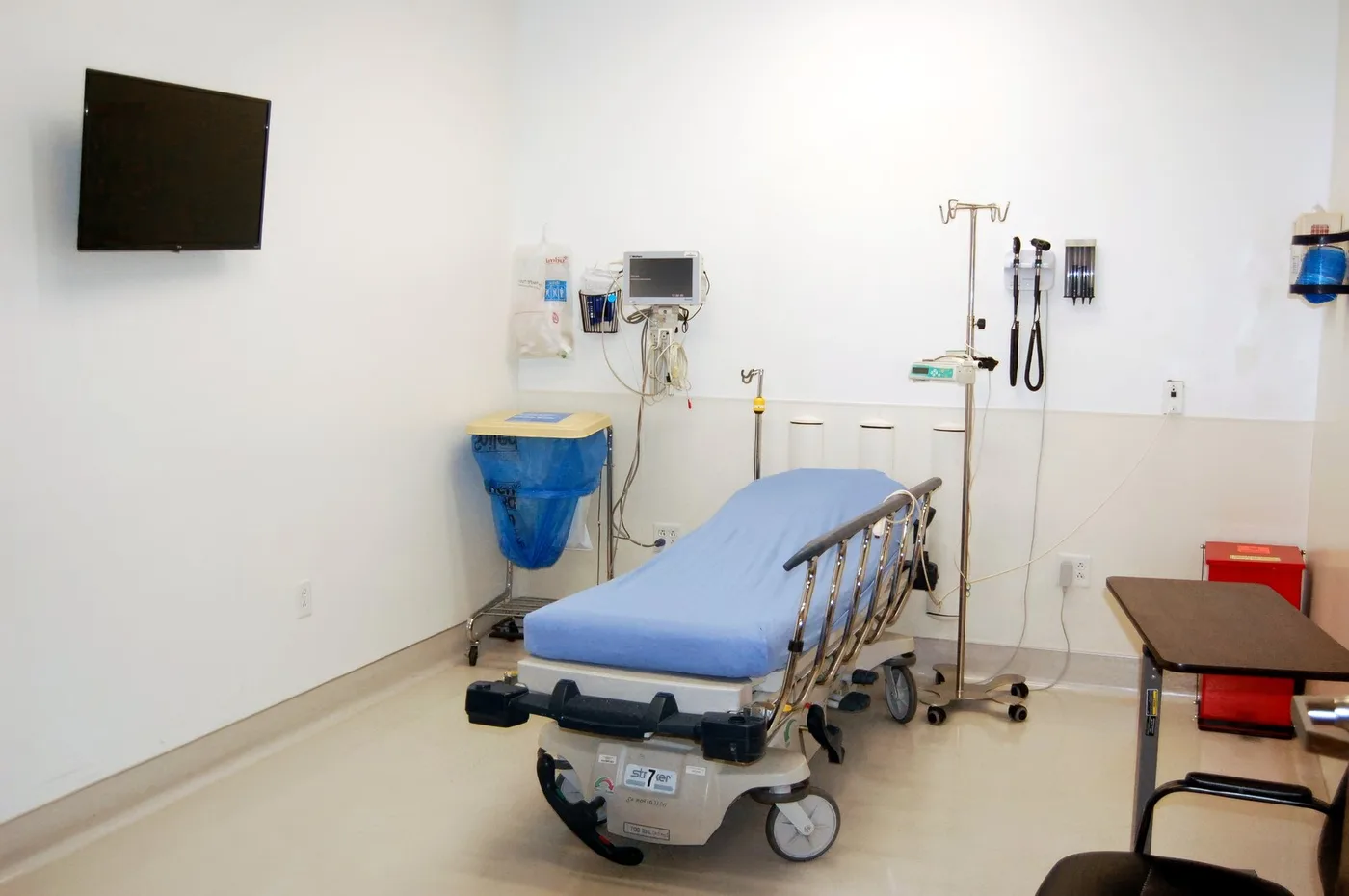 A treatment bay at Fountain Hills Emergency Room.